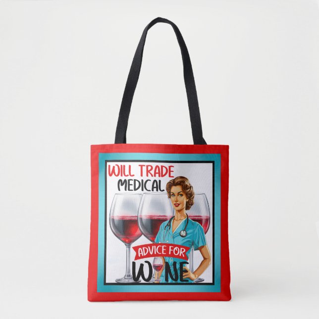 Bolsa Tote Enfermeira Nostálgica Cuta Pinup Comercializará Co (Frente)