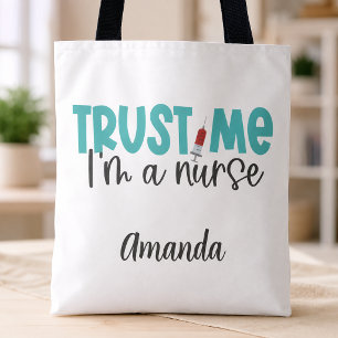 Bolsa Tote Enfermeira Personalizada Divertida Confie Em Mim