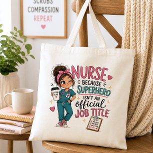 Bolsa Tote Enfermeira Super-Heroína Caprichosa