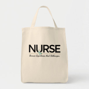 Bolsa Tote Enfermeira Tote Bag - Porque Super-Heróis Precisam