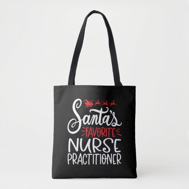 Bolsa Tote enfermeiro de Natal, enfermeiro np (Frente)
