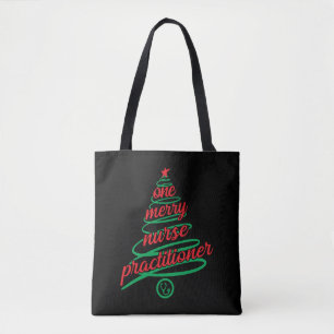 Bolsa Tote enfermeiro de Natal, uma feliz