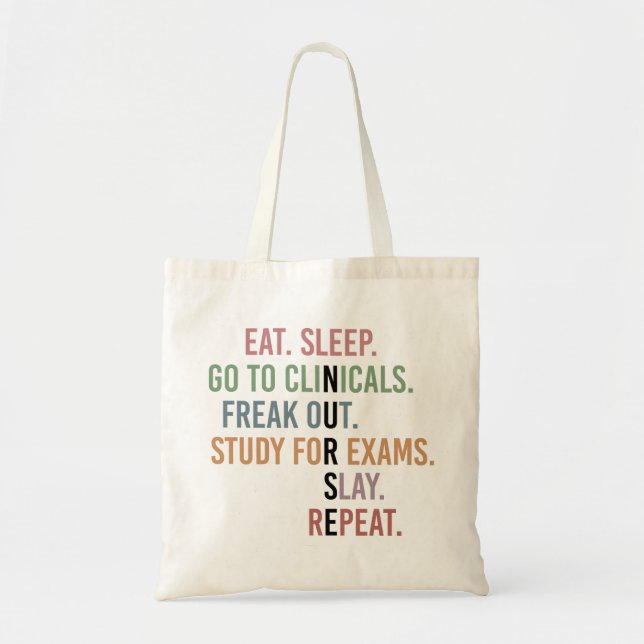 Bolsa Tote Enfermeiro Enfermeiro Enfermeiro Estudante Futuro  (Frente)