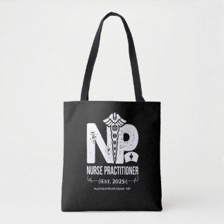 Bolsa Tote Enfermeiro Personalizado Preto Branco