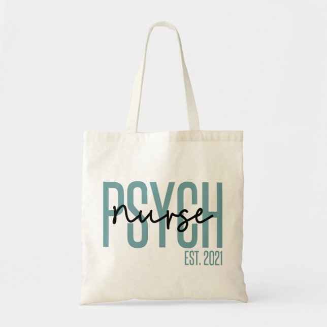 Bolsa Tote Enfermeiro Psych 2021 | Presentes para enfermeiro  (Frente)