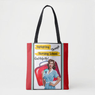 Bolsa Tote Enfermeiro Retroativo Pinup_ Nursing Notas