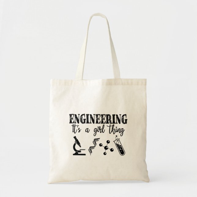 Bolsa Tote Engenharia É Uma Coisa De Garota (Frente)