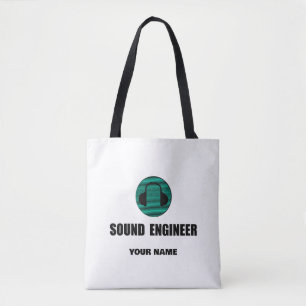 Bolsa Tote Engenheiro de Som Personalizado Engenharia de Áudi