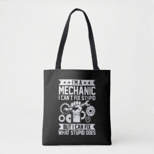 Bolsa Tote Engenheiro Mecânico de Carros Engraçado Homens Mul