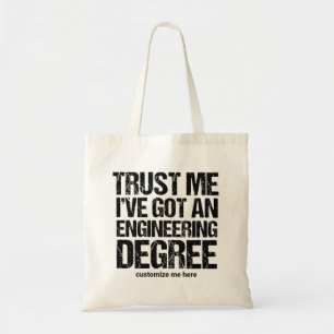 Bolsa Tote Engenheiro Personalizado de Graduação de Engenha