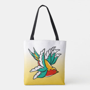 Bolsa Tote Engordas inspiradas pela design de tatuagem tradic