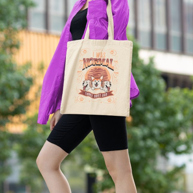 Bolsa Tote Engraçada Mãe de Cachorro pai doce canvas de prese (Criador carregado)