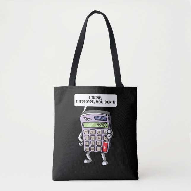 Bolsa Tote Engraçada Piada de Matemática em álgebra de Matemá (Frente)