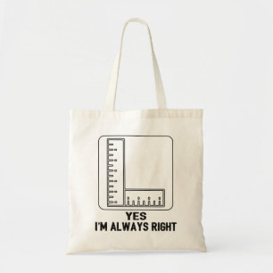 Bolsa Tote Engraçada Piada de professor de matemática Melho