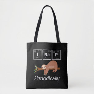 Bolsa Tote Engraçada Science Pun Chemistry Sloth Nap Lover