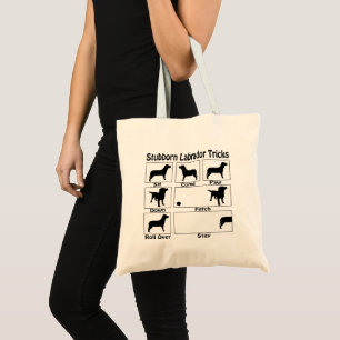 Bolsa Tote Engraçadinho Labrador Truques de Cachorro