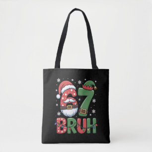 Bolsa Tote Engraçado 6 7 Seis Sete Bruh Meme Natal Papai Noel