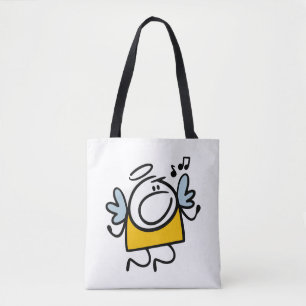 Bolsa Tote Engraçado anjo cantor