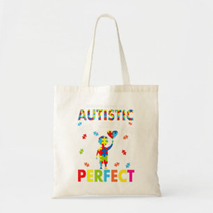 Bolsa Tote Engraçado Autismo cita "A Sociedade diz que sou Au