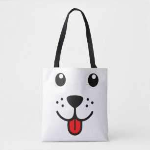 Bolsa Tote Engraçado Cachorro Pet Cachorro Feliz Emoticismo F