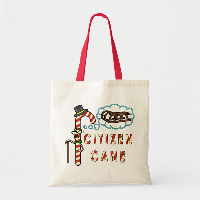 Bolsa Tote Engraçado Cane Cidadão de Natal (Frente)