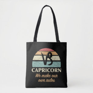 Bolsa Tote Engraçado Capricorn Zodiac Regras