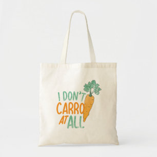Bolsa Tote Engraçado Carrot Pun Art Comida Piadas Carrot Art