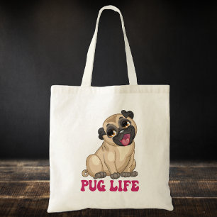 Bolsa Tote Engraçado Cartoon Life Cachorro Cachorro Cachorro 