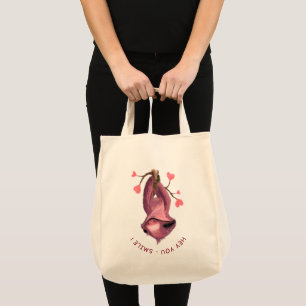 Bolsa Tote Engraçado Cartoon Romântico Sloth Smile - Person