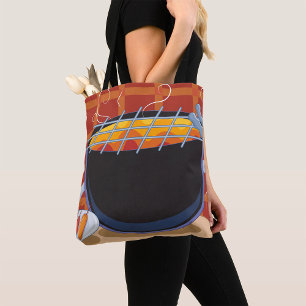 Bolsa Tote Engraçado CHURRASCO de desenho animado com canções