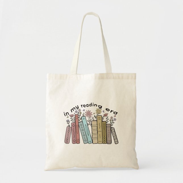 Bolsa Tote Engraçado Citação Do Leitor De Livros Em Minha Era (Frente)