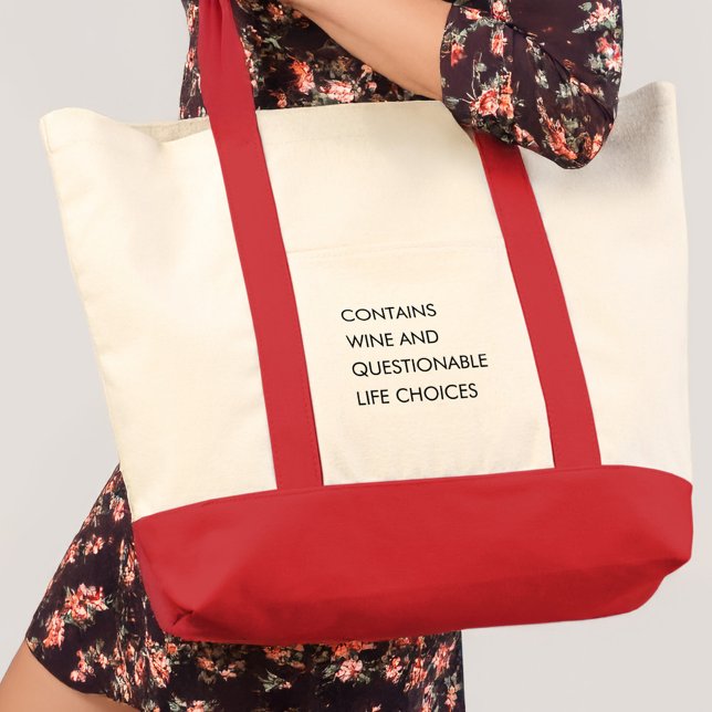 Bolsa Tote Engraçado Citação Moderna Minimalista e Bonita (Funny Quote Modern Minimalist Cute Girly Tote Bag)