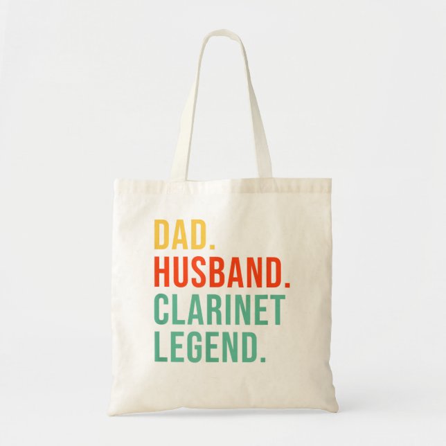 Bolsa Tote Engraçado Clarinet Eu Destruo O Silêncio Clarineti (Frente)