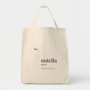 Bolsa Tote Engraçado Definição Nutella