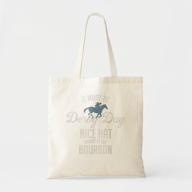 Bolsa Tote Engraçado Derby Day e Mint Juleps, cavalo de Kentu (Frente)