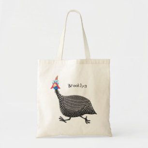 Bolsa Tote Engraçado desenho animado de aves Guineafowl