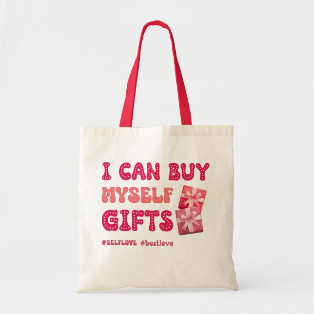 Bolsa Tote Engraçado Dia de os namorados Autoamor (Frente)