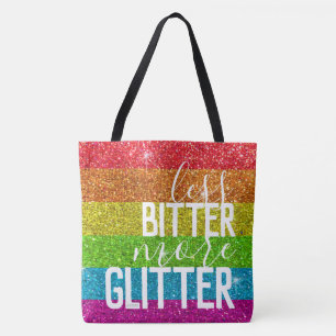 Bolsa Tote Engraçado Dizer Orgulho gay Humor Arco-Íris Brilha