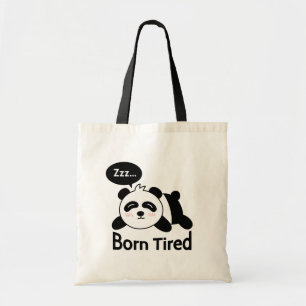 Bolsa Tote Engraçado Dormindo Nascer Panda Cansado