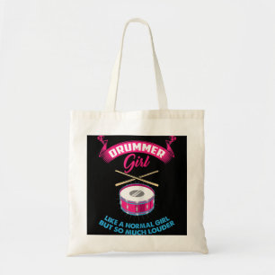 Bolsa Tote Engraçado Drummer Rapariga Música Marchando Banda 