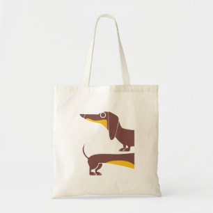 Bolsa Tote Engraçado e fofo dachshund para os pais de cães lo