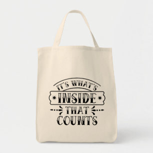 Bolsa Tote Engraçado É Que O Que Importa É O Que Está Dentro