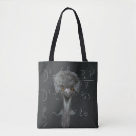 Bolsa Tote Engraçado Emu Einstein
