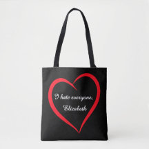 Engraçado Eu Odeio Todos o Nome Personalizado Intr