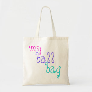 Bolsa Tote engraçado fazendo malha "meu saco da bola" para