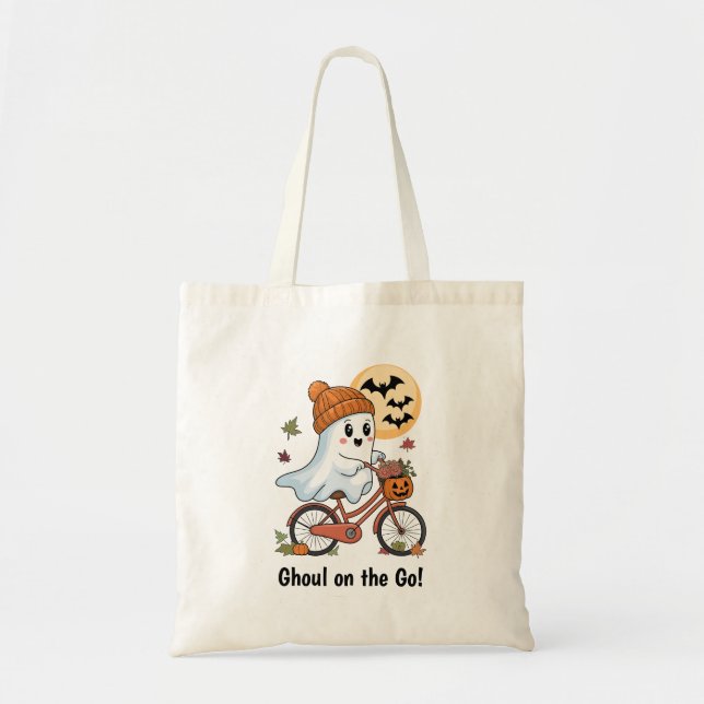 Bolsa Tote Engraçado Ghoul no Personalizar Ir (Frente)