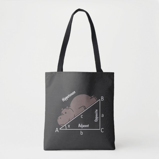 Bolsa Tote Engraçado Humor de Matemática Hippotenuse (Frente)