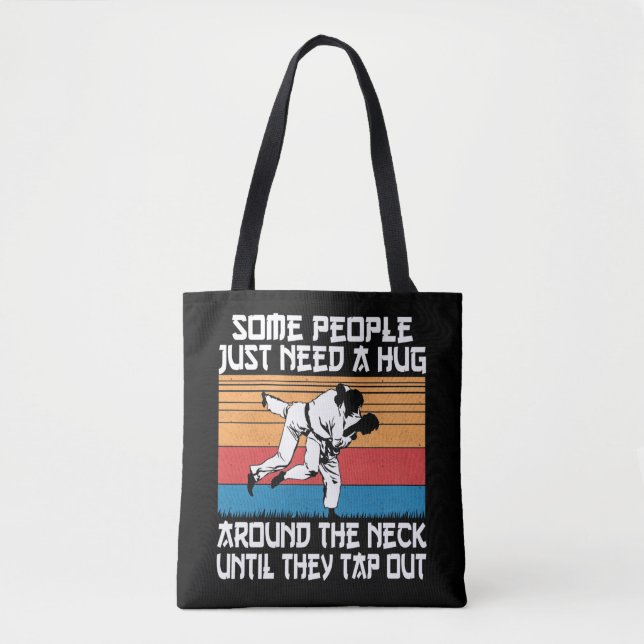 Bolsa Tote Engraçado Judo Jiu Jitsu Arte Marcial Humor (Frente)
