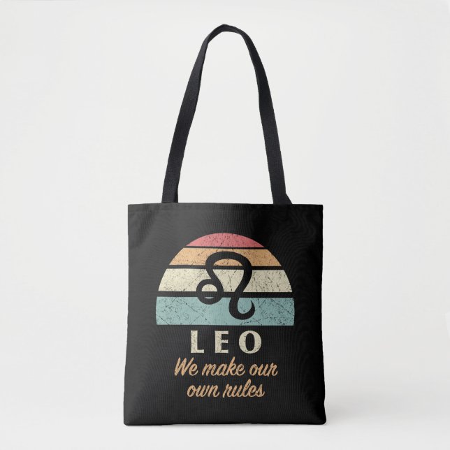 Bolsa Tote Engraçado Leo Zodiac (Frente)