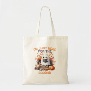 Bolsa Tote Engraçado livro de trocadilhos fantasma outono T-S